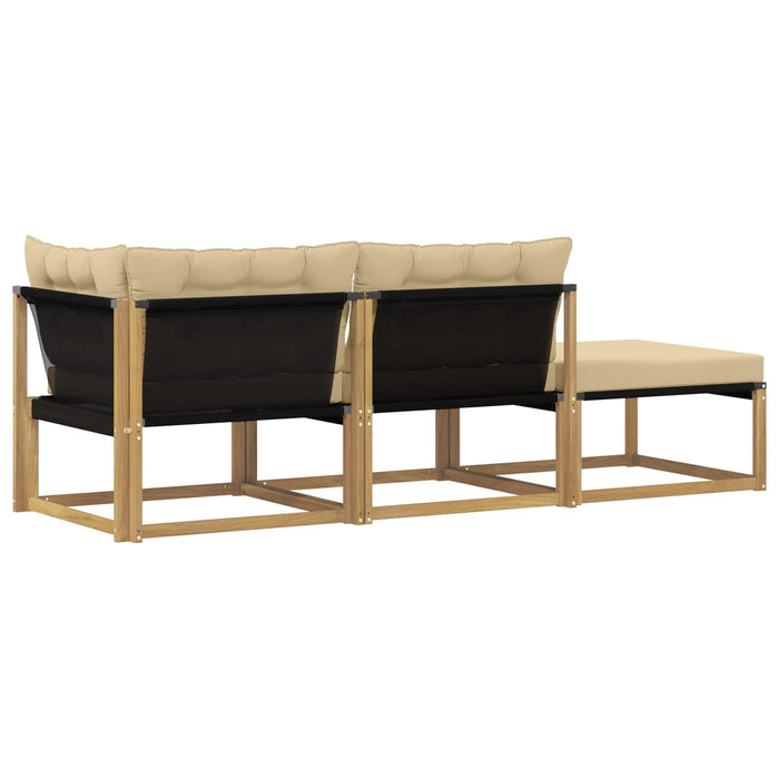 Unități de canapea sectională cu pernă Alb 241,5 x 83 x 73 cm - WALTI WALTI