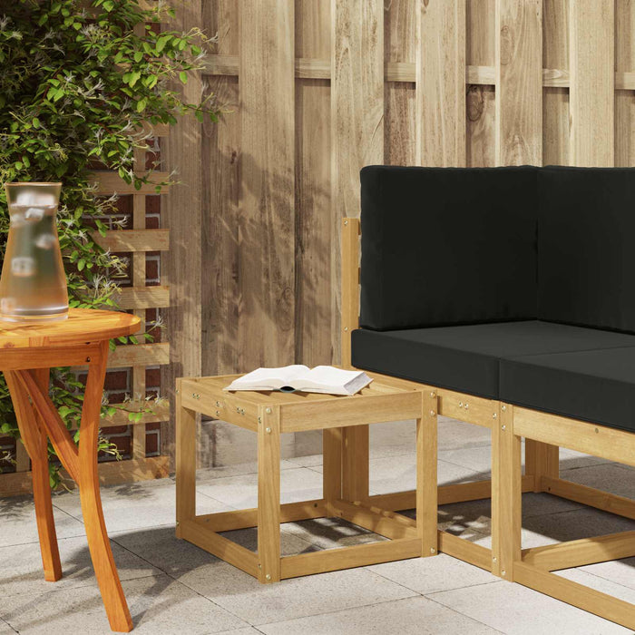 Bancă de exterior Alb 43 x 43 x 37 cm Lemn Solid de Acacia - WALTI WALTI