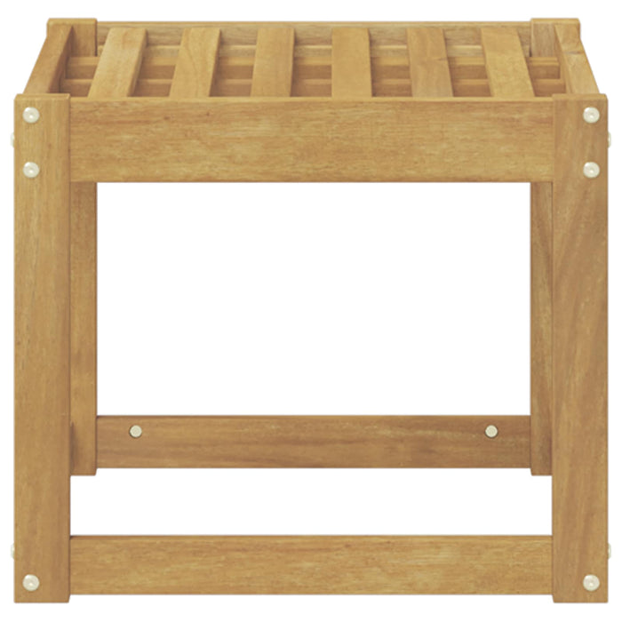 Bancă de exterior Alb 43 x 43 x 37 cm Lemn Solid de Acacia - WALTI WALTI