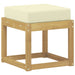 Bancă de exterior Alb 43 x 43 x 45 cm Lemn Solid de Acacia - WALTI WALTI