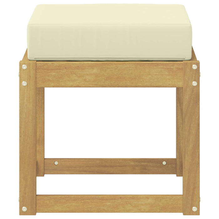 Bancă de exterior Alb 43 x 43 x 45 cm Lemn Solid de Acacia - WALTI WALTI