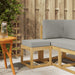 Bancă de exterior Alb 43 x 43 x 45 cm Lemn Solid de Acacia - WALTI WALTI