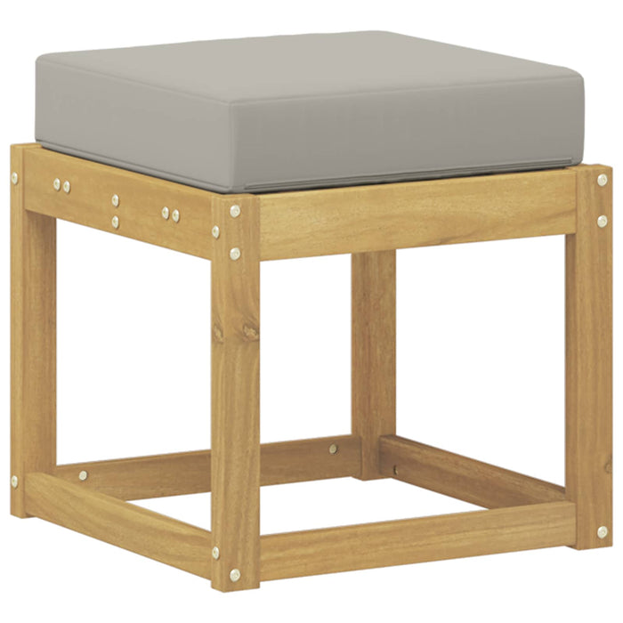 Bancă de exterior Alb 43 x 43 x 45 cm Lemn Solid de Acacia - WALTI WALTI