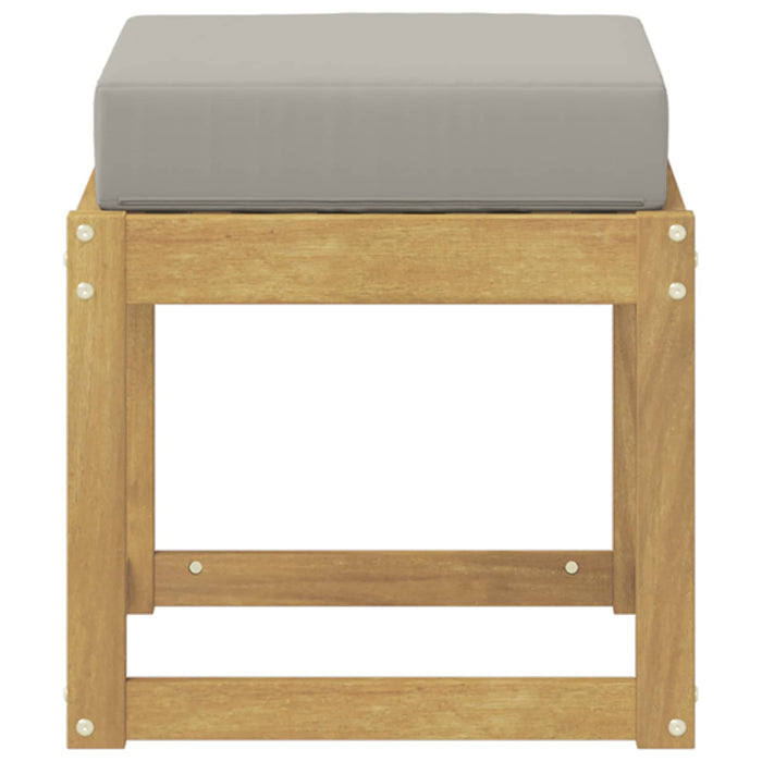 Bancă de exterior Alb 43 x 43 x 45 cm Lemn Solid de Acacia - WALTI WALTI