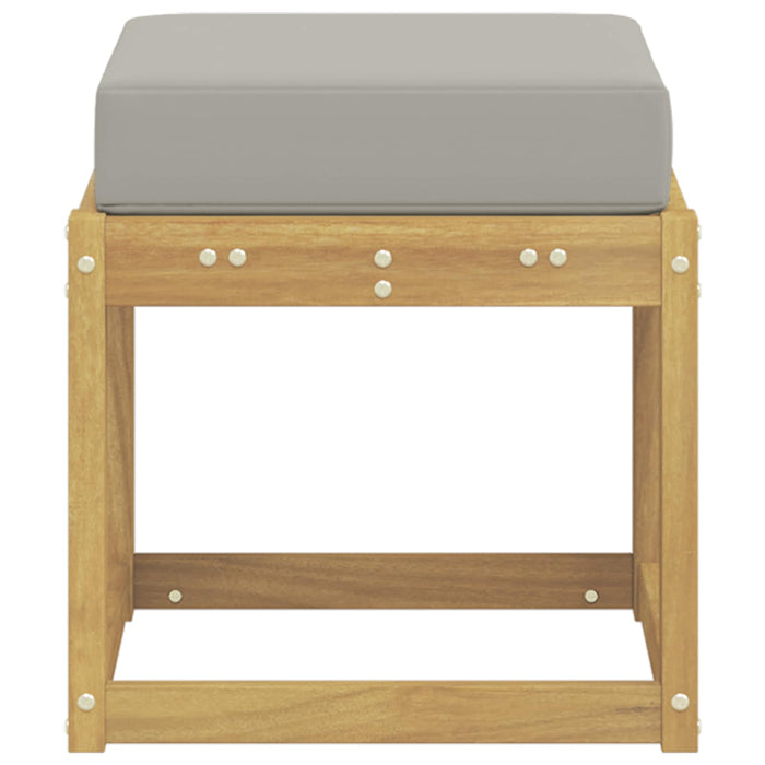 Bancă de exterior Alb 43 x 43 x 45 cm Lemn Solid de Acacia - WALTI WALTI