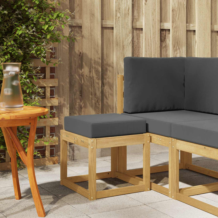 Bancă de exterior Alb 43 x 43 x 45 cm Lemn Solid de Acacia - WALTI WALTI