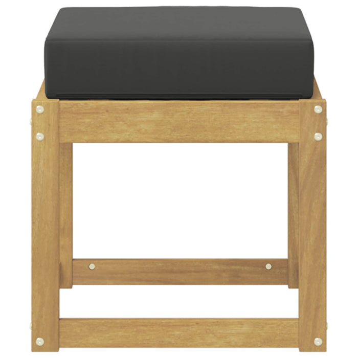 Bancă de exterior Alb 43 x 43 x 45 cm Lemn Solid de Acacia - WALTI WALTI