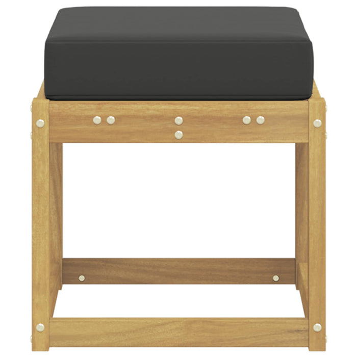 Bancă de exterior Alb 43 x 43 x 45 cm Lemn Solid de Acacia - WALTI WALTI