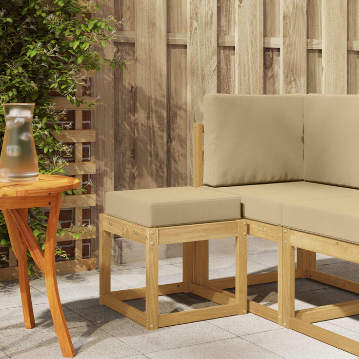 Bancă de exterior Alb 43 x 43 x 45 cm Lemn Solid de Acacia - WALTI WALTI