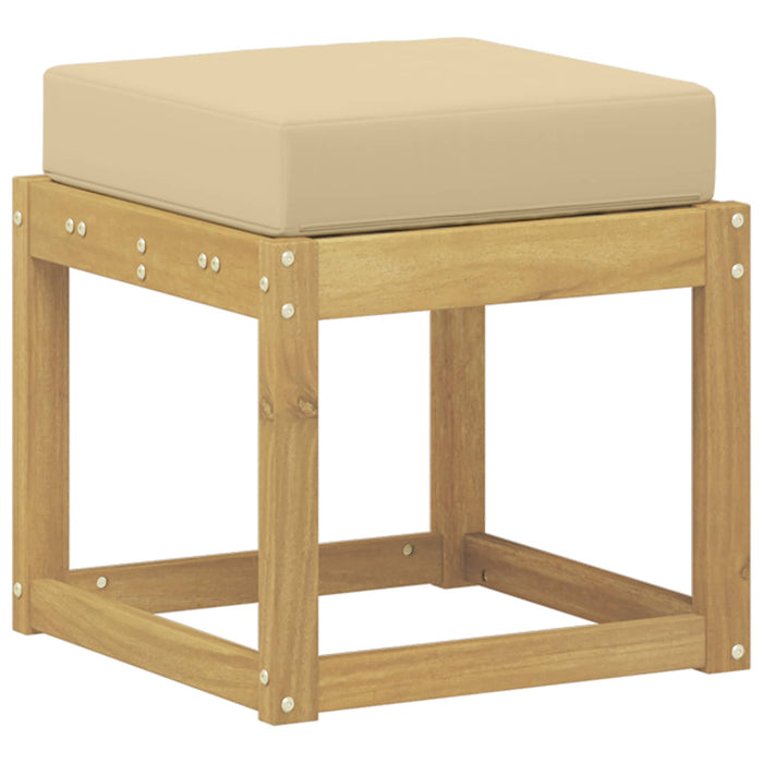 Bancă de exterior Alb 43 x 43 x 45 cm Lemn Solid de Acacia - WALTI WALTI
