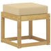 Bancă de exterior Alb 43 x 43 x 45 cm Lemn Solid de Acacia - WALTI WALTI