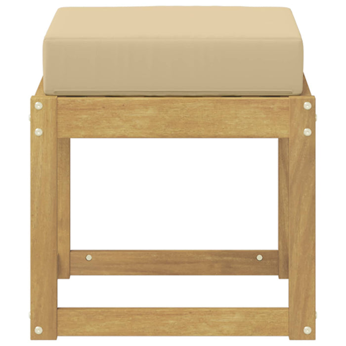 Bancă de exterior Alb 43 x 43 x 45 cm Lemn Solid de Acacia - WALTI WALTI