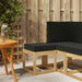 Bancă de exterior Alb 43 x 43 x 45 cm Lemn Solid de Acacia - WALTI WALTI