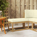 Bancă de exterior Alb 80 x 43 x 45 cm Lemn Solid de Acacia - WALTI WALTI