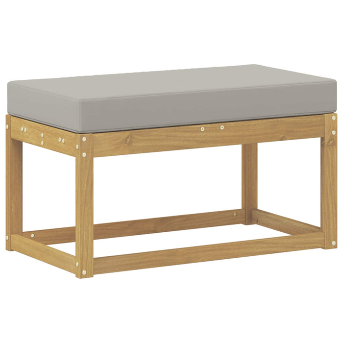 Bancă de exterior Alb 80 x 43 x 45 cm Lemn Solid de Acacia - WALTI WALTI