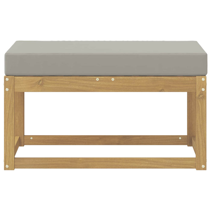 Bancă de exterior Alb 80 x 43 x 45 cm Lemn Solid de Acacia - WALTI WALTI