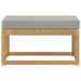 Bancă de exterior Alb 80 x 43 x 45 cm Lemn Solid de Acacia - WALTI WALTI