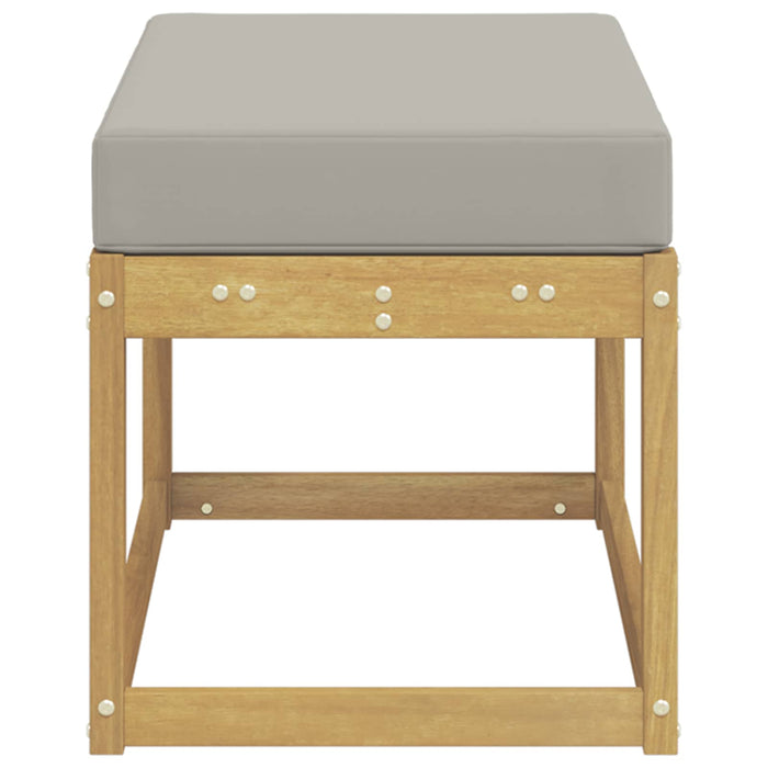 Bancă de exterior Alb 80 x 43 x 45 cm Lemn Solid de Acacia - WALTI WALTI