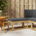 Bancă de exterior Alb 80 x 43 x 45 cm Lemn Solid de Acacia - WALTI WALTI