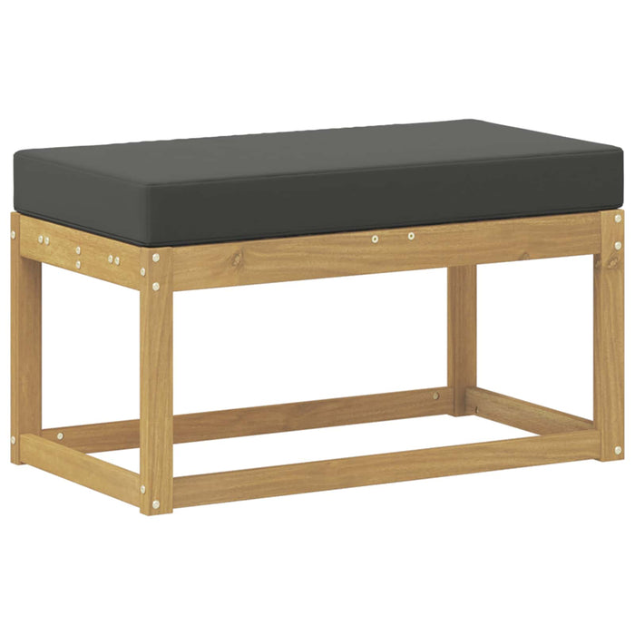 Bancă de exterior Alb 80 x 43 x 45 cm Lemn Solid de Acacia - WALTI WALTI