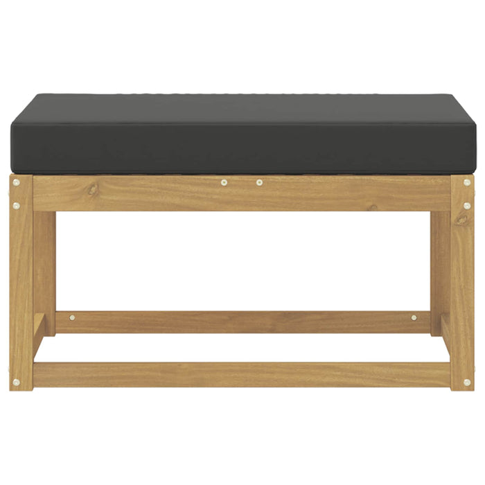 Bancă de exterior Alb 80 x 43 x 45 cm Lemn Solid de Acacia - WALTI WALTI