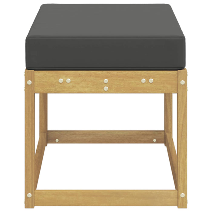 Bancă de exterior Alb 80 x 43 x 45 cm Lemn Solid de Acacia - WALTI WALTI