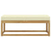 Bancă de exterior Alb 115 x 43 x 45 cm Lemn Solid de Acacia - WALTI WALTI