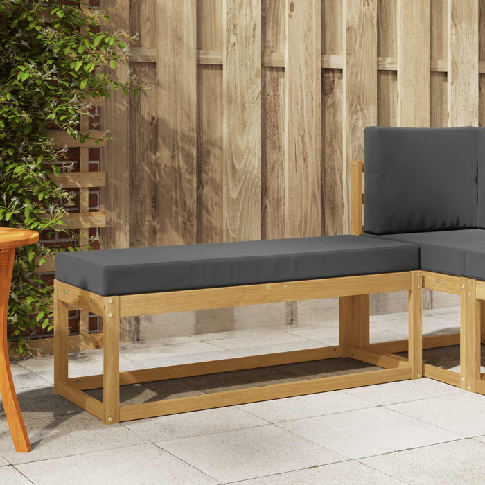 Bancă de exterior Alb 115 x 43 x 45 cm Lemn Solid de Acacia - WALTI WALTI