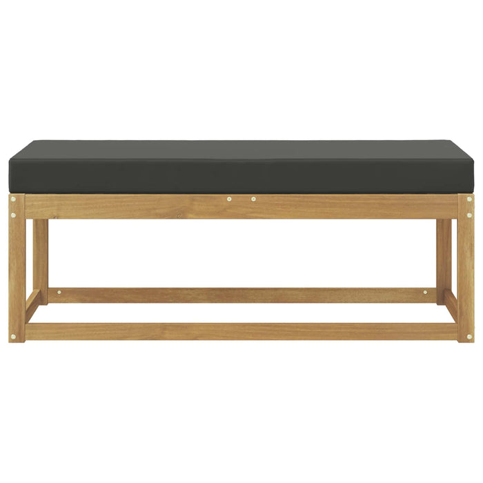 Bancă de exterior Alb 115 x 43 x 45 cm Lemn Solid de Acacia - WALTI WALTI