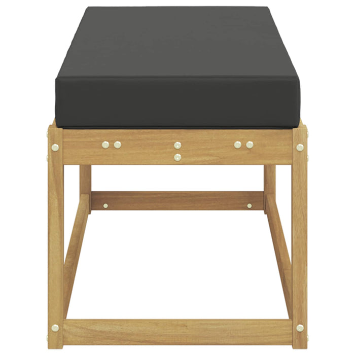 Bancă de exterior Alb 115 x 43 x 45 cm Lemn Solid de Acacia - WALTI WALTI