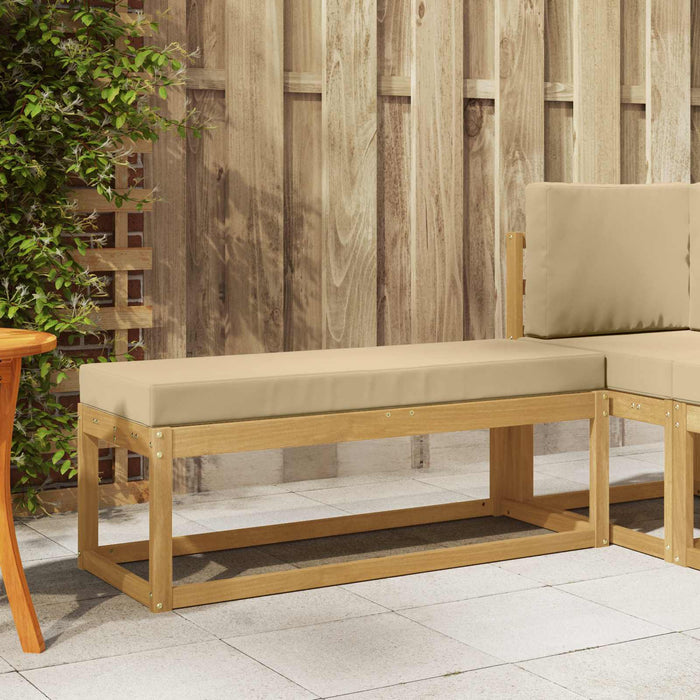 Bancă de exterior Alb 115 x 43 x 45 cm Lemn Solid de Acacia - WALTI WALTI