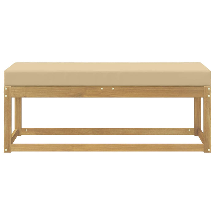 Bancă de exterior Alb 115 x 43 x 45 cm Lemn Solid de Acacia - WALTI WALTI