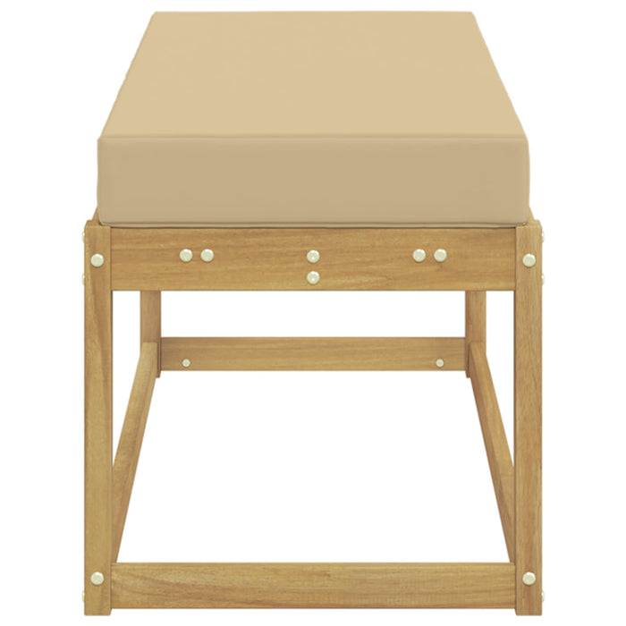 Bancă de exterior Alb 115 x 43 x 45 cm Lemn Solid de Acacia - WALTI WALTI