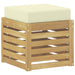 Bancă de exterior Alb 43 x 43 x 45 cm Lemn Solid de Acacia - WALTI WALTI