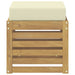 Bancă de exterior Alb 43 x 43 x 45 cm Lemn Solid de Acacia - WALTI WALTI