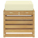 Bancă de exterior Alb 43 x 43 x 45 cm Lemn Solid de Acacia - WALTI WALTI