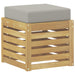Bancă de exterior Alb 43 x 43 x 45 cm Lemn Solid de Acacia - WALTI WALTI