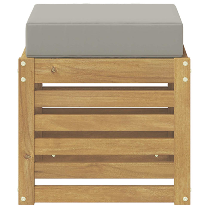 Bancă de exterior Alb 43 x 43 x 45 cm Lemn Solid de Acacia - WALTI WALTI