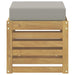 Bancă de exterior Alb 43 x 43 x 45 cm Lemn Solid de Acacia - WALTI WALTI