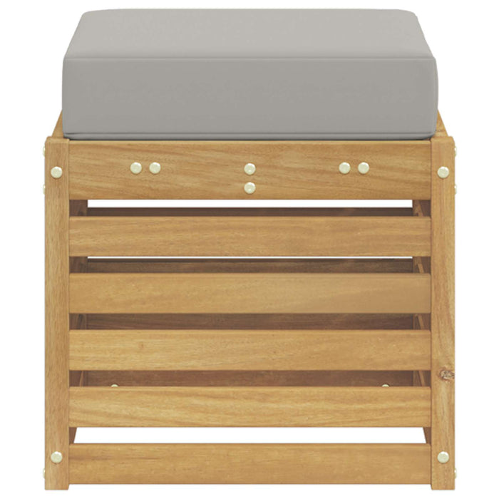 Bancă de exterior Alb 43 x 43 x 45 cm Lemn Solid de Acacia - WALTI WALTI