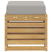 Bancă de exterior Alb 43 x 43 x 45 cm Lemn Solid de Acacia - WALTI WALTI