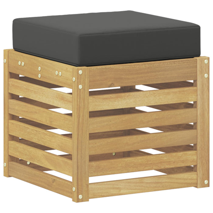 Bancă de exterior Alb 43 x 43 x 45 cm Lemn Solid de Acacia - WALTI WALTI