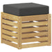 Bancă de exterior Alb 43 x 43 x 45 cm Lemn Solid de Acacia - WALTI WALTI