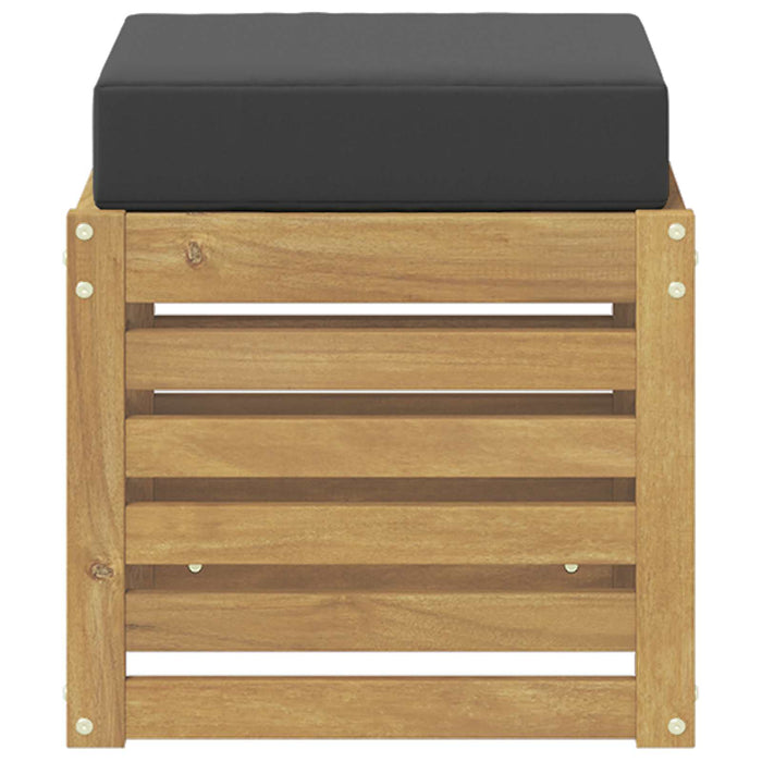 Bancă de exterior Alb 43 x 43 x 45 cm Lemn Solid de Acacia - WALTI WALTI