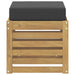 Bancă de exterior Alb 43 x 43 x 45 cm Lemn Solid de Acacia - WALTI WALTI