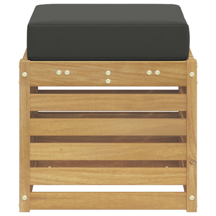 Bancă de exterior Alb 43 x 43 x 45 cm Lemn Solid de Acacia - WALTI WALTI
