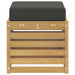Bancă de exterior Alb 43 x 43 x 45 cm Lemn Solid de Acacia - WALTI WALTI