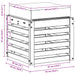 Bancă de exterior Alb 43 x 43 x 45 cm Lemn Solid de Acacia - WALTI WALTI