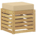 Bancă de exterior Alb 43 x 43 x 45 cm Lemn Solid de Acacia - WALTI WALTI