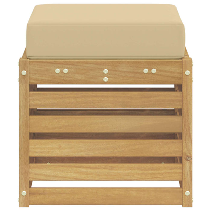 Bancă de exterior Alb 43 x 43 x 45 cm Lemn Solid de Acacia - WALTI WALTI